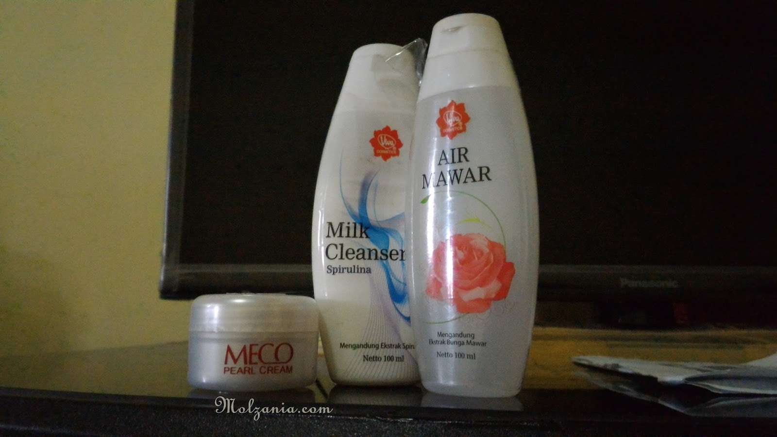 My Simple & Cheap Daily Night Skincare: Mecco Pearl Cream + Viva Milk Cleanser and Toner