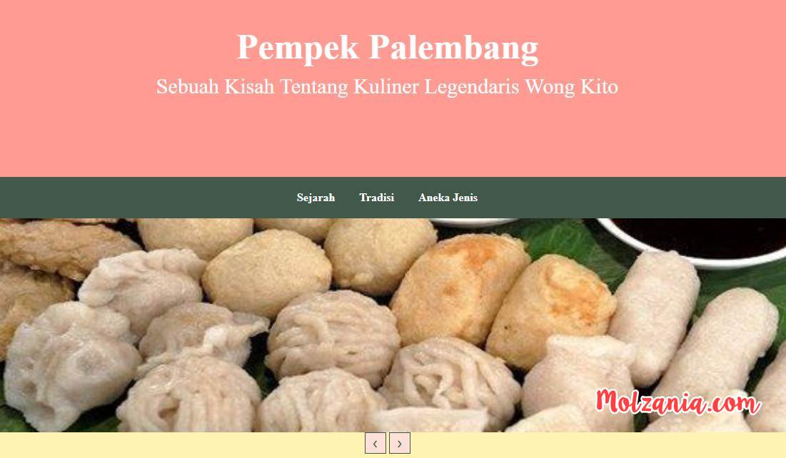 header website pempek bikinan Molzania