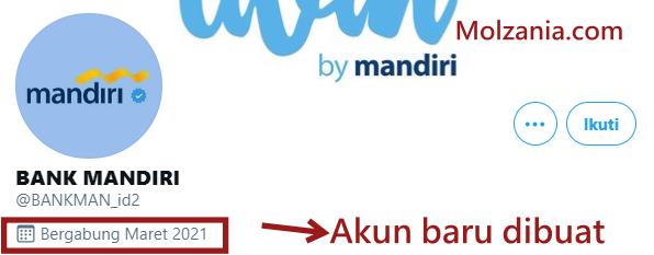 akun baru dibuat