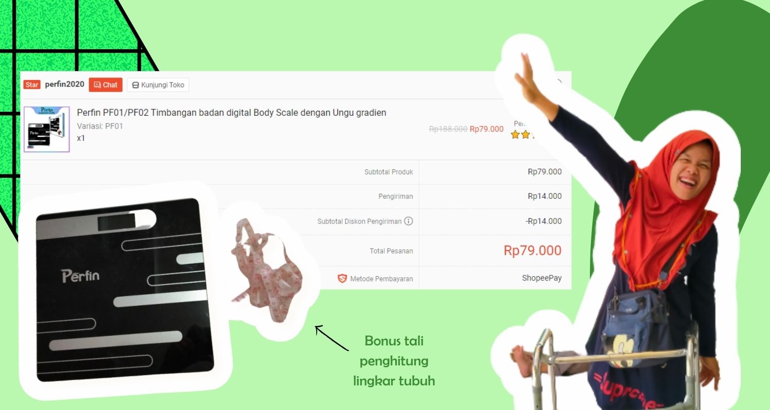 timbangan badan perfin cara menurunkan berat badan