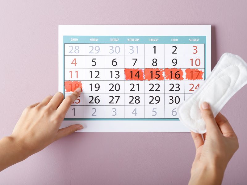 mencatat jadwal menstruasi