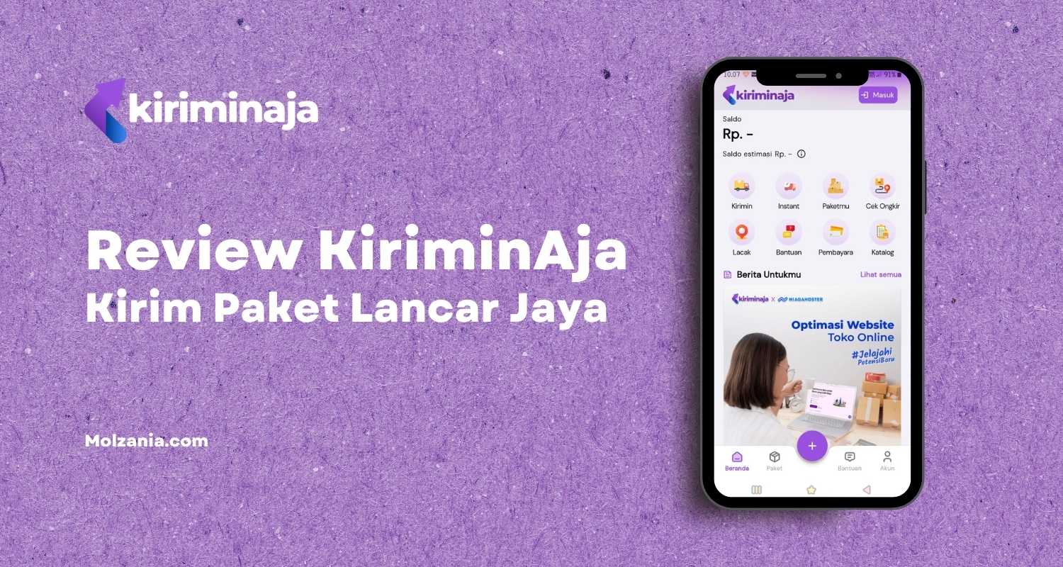 Review KiriminAja, Kirim Paket Lancar Jaya