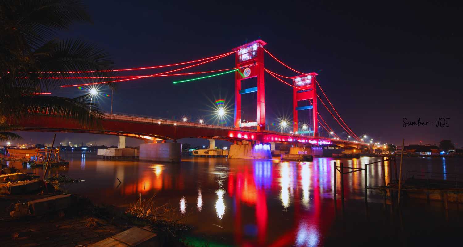 jembatan ampera malam hari