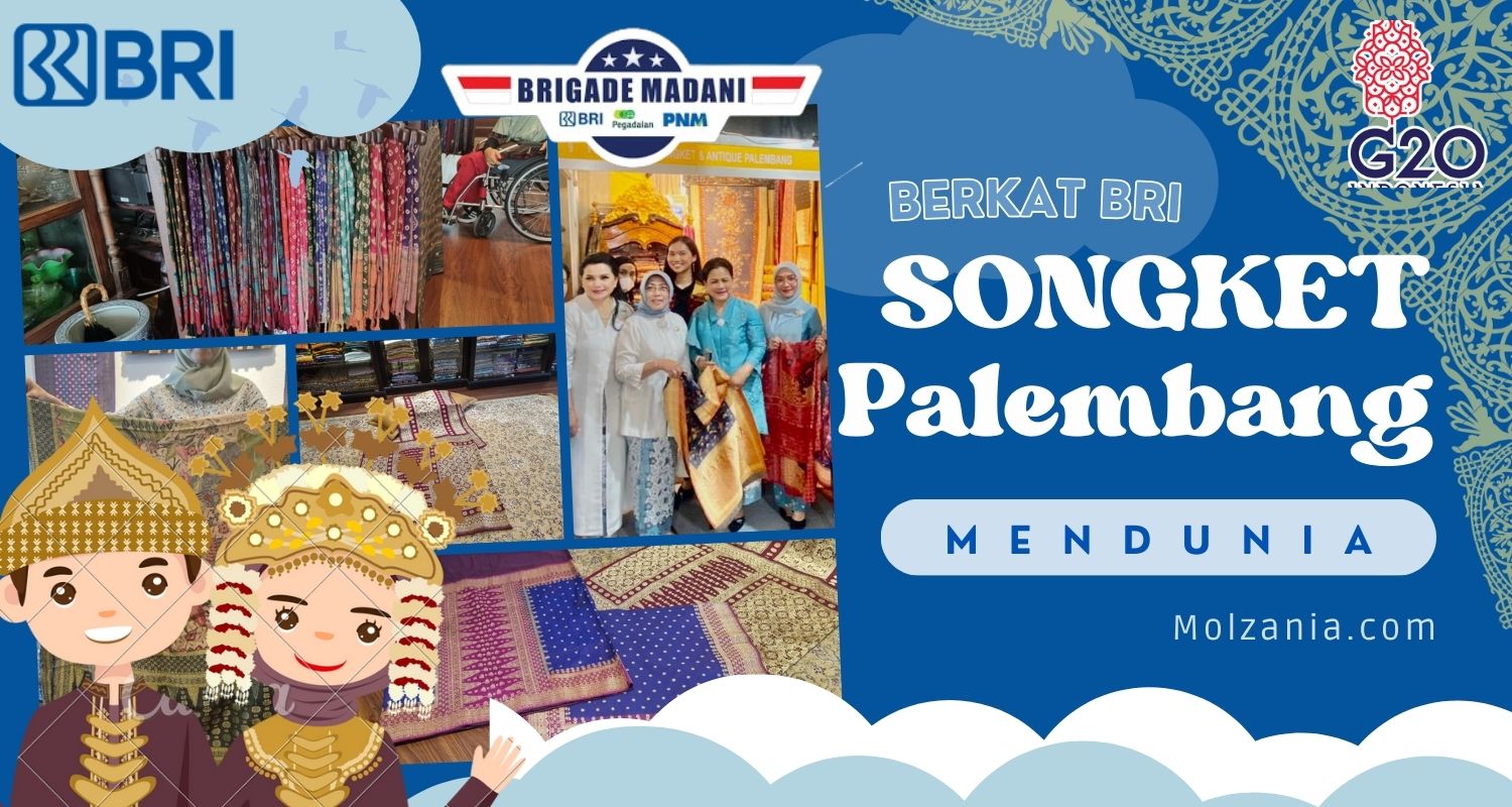 BRI Menjadi Pahlawan UMKM, Terbangkan Pesona Kemilau Emas Songket Palembang ke Seluruh Dunia