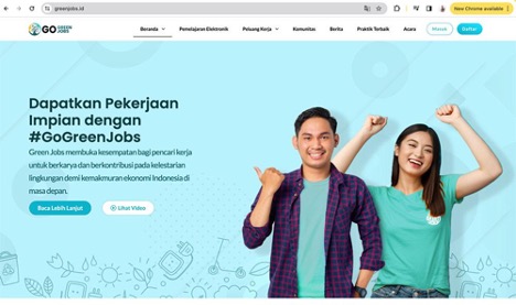 website greenjobs.id