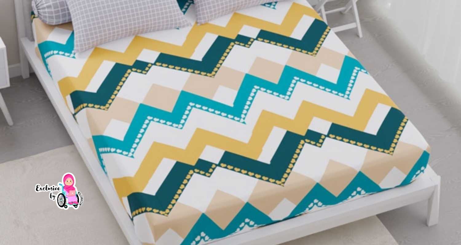 Sprei motif zigzag