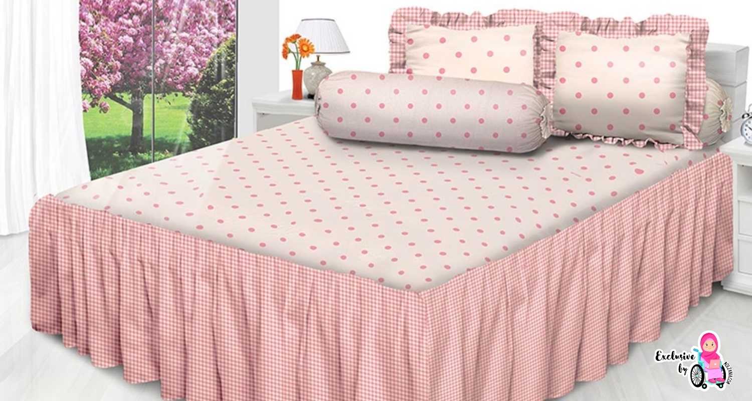 sprei polkadot